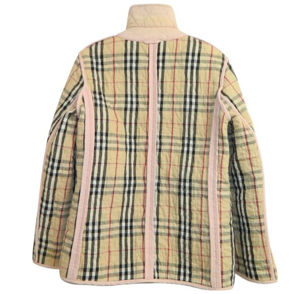 Burberry Authentic Pink Quilted Snap Closing Buttons Lining Jacket - Size Large - Picture 7 of 16